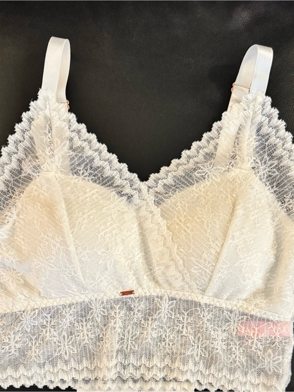 JADY K NWOT. Bra/ Bralette. White. Size LG/XL